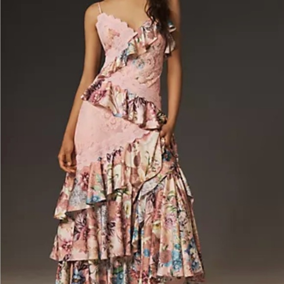 Elora Sleeveless Lace Maxi Dress Anthropologie - Picture 1 of 6